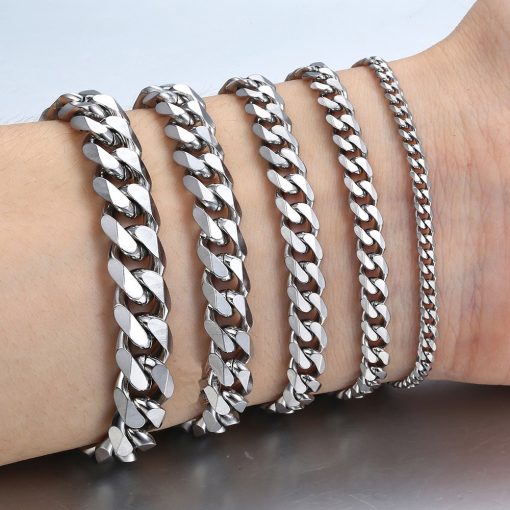 Vòng đeo tay ST.KUNKKA bằng thép không gỉ 18cm - Ảnh 2