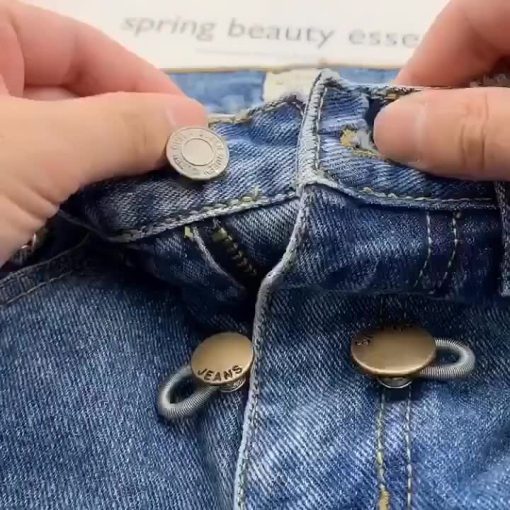 1 Cái Nút Lò Xo Kim Loại Nới Rộng Thắt Lưng Quần Jean Điều Chỉnh Được