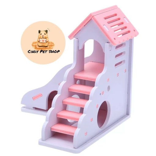 Nhà cầu tuột lắp ráp đồ chơi cho hamster - Ảnh 5