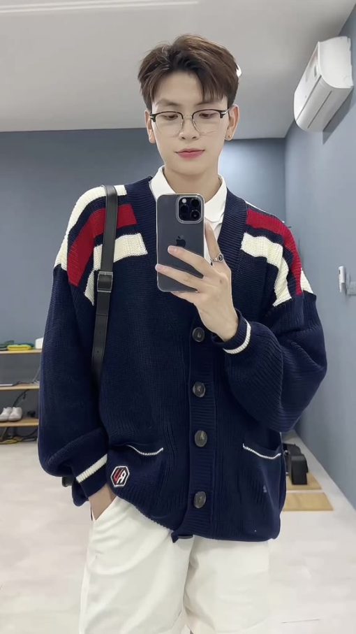 Áo Cardigan len Lucy Dark Blue - Local Brand RvR