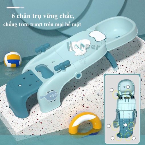 Ghế gội đầu cho bé chính hãng Honper chịu lực 60kg HP528 có giá đỡ riêng phân phối chính hãng Bonbon Mart - Ảnh 4