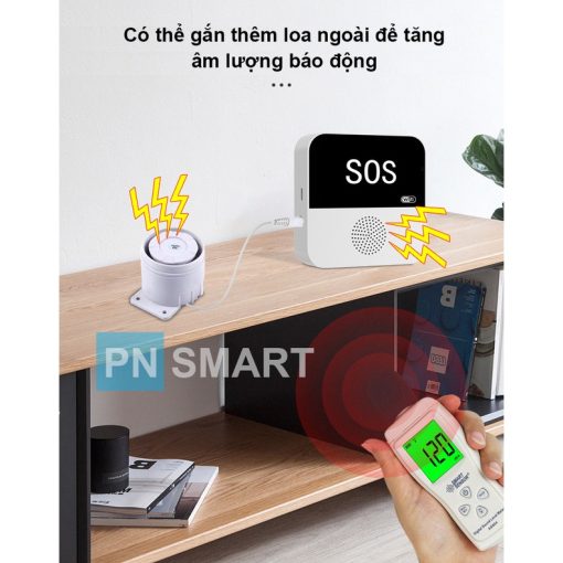 Trung tâm báo động chống trộm, báo khách, chuông cửa WiFi Tuya CF100 - Ảnh 5