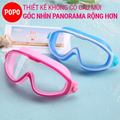 Kính bơi trẻ em POPO 360 góc nhìn PANORAMA cản tia UV, hạn chế sương mờ ngăn nước tuyệt đối - Ảnh 3