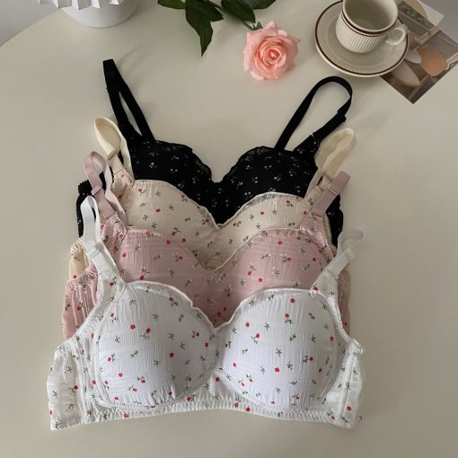 Áo Ngực Cotton Đũi Không Gọng, Áo Lót Nữ Đệm Mút Mỏng Cài Sau Mặc Nhẹ AMYBRA A 739
