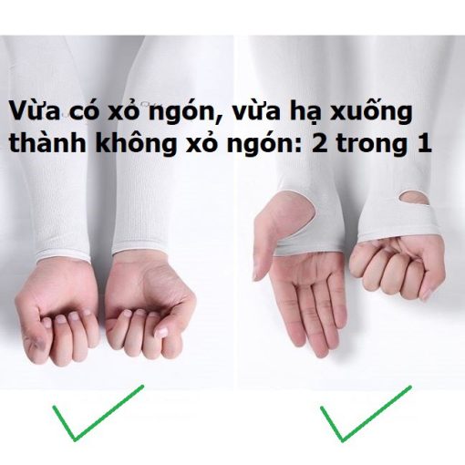 [1 Cặp] 2 Ống Tay Chống Nắng, Găng Tay Chống Nắng Hàn Quốc Let's slim - Ảnh 4