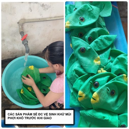 🔥 Mặt nạ đầu cá màu xanh lá hóa trang người nhện phát sáng, đầu ếch xanh, đầu ngựa, đầu chó, mặt nạ ronaldo messi j97 - Ảnh 5