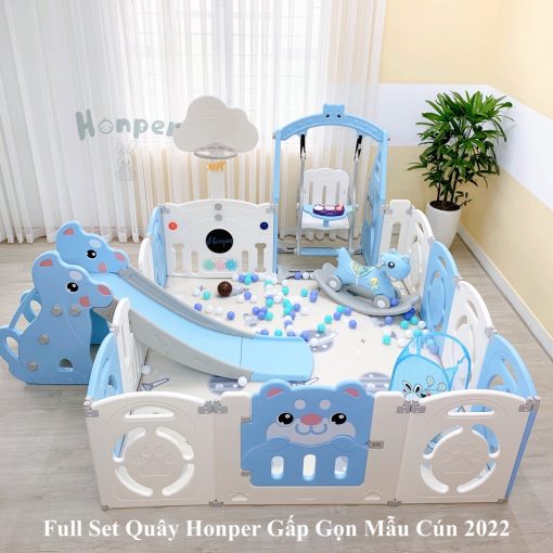 Trọn Bộ Quây Cũi Cầu Trượt Xích Đu Và Ngựa Cho Bé ( Inbox phí ship ) - Ảnh 4