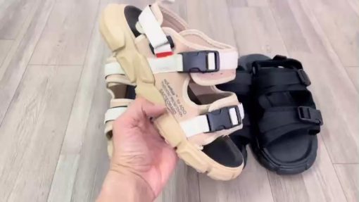 Giầy Sandal Nam OFF Đế Cao - dép quai hậu nam học sinh quai ngang Mẫu Mới