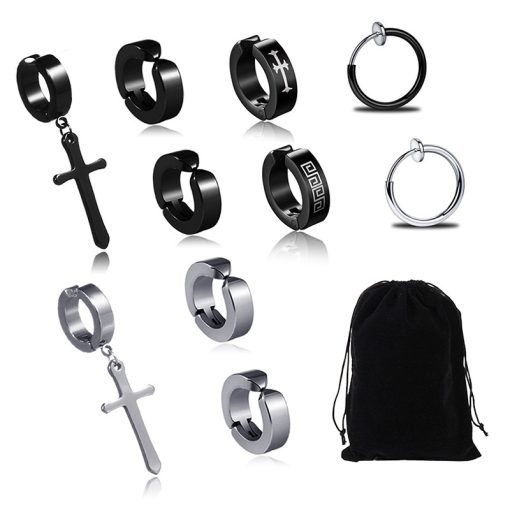 Khuyên tai nam không cần bấm lỗ, khuyên giả ALL in One cực chất nhiều lựa chọn (1 chiếc) - Ảnh 2