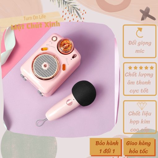 Loa bluetooth mic Divoom model little witch 2 - bộ đôi Divoom Bluetooth fairy kara KTV - Một Chút Xinh - Ảnh 2