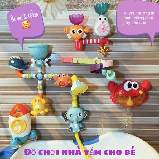 Bộ 4 ống nước vui - Đồ chơi nhà tắm - Ảnh 5