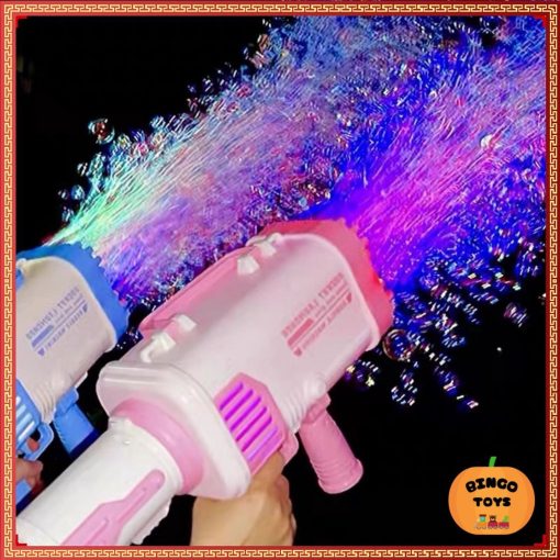 Đồ chơi máy bắn bong bóng xà phòng 32 nòng chơi ngoài trời cho bé - Ảnh 2