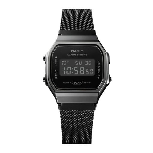 Đồng hồ nam/nữ Casio A168 / A168WEMB-1B dây thép không gỉ, chống nước 3atm, hàng chính hãng - Ảnh 4