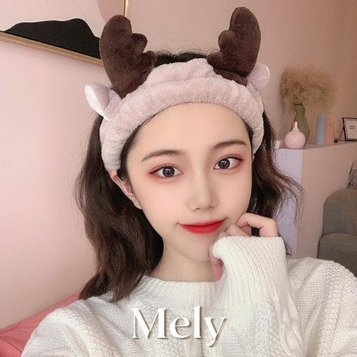 Băng đô rửa mặt tai thỏ tai mèo dể thương tiện dụng phong cách hàn quốc - Ảnh 3