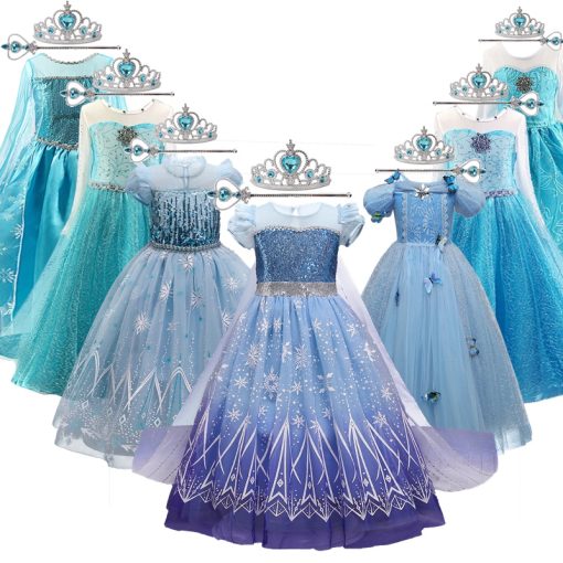 Đầm hóa trang công chúa Elsa đáng yêu dành cho bé gái - Ảnh 2