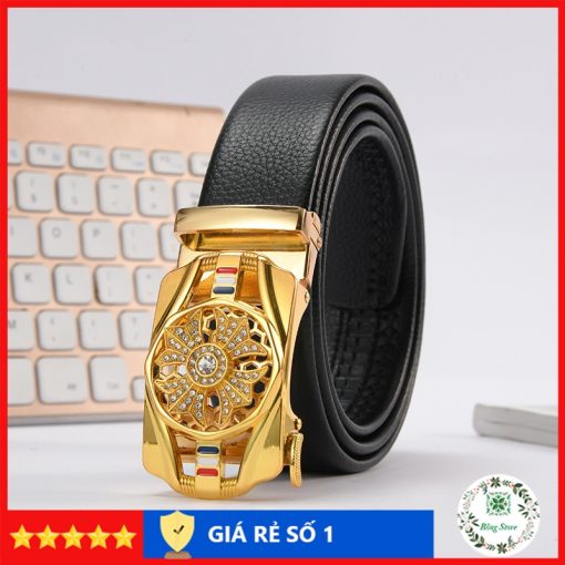Thắt lưng mặt xoay nam thắt lưng nam cao cấp thời trang dây nịt da khóa tự động X003 - Ảnh 4