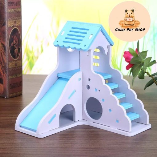 Nhà cầu tuột lắp ráp đồ chơi cho hamster - Ảnh 4