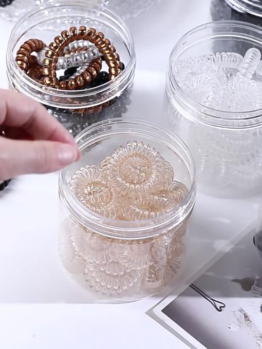 mùa hè Đen Dây Buộc Tóc Bằng Da Phong Cách Hàn Quốc Cho Nữ
