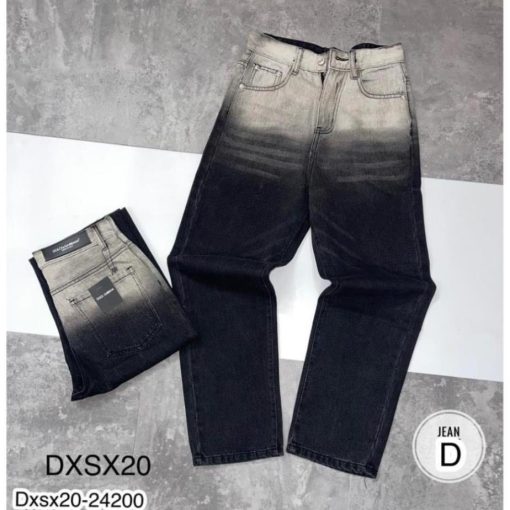Quần Jean Ống Xuông Nam Cao Cấp - Quần Jean Ống Suông Loang màu cho Nam - Ảnh 4