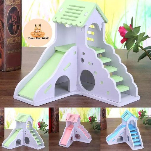 Nhà cầu tuột lắp ráp đồ chơi cho hamster - Ảnh 2