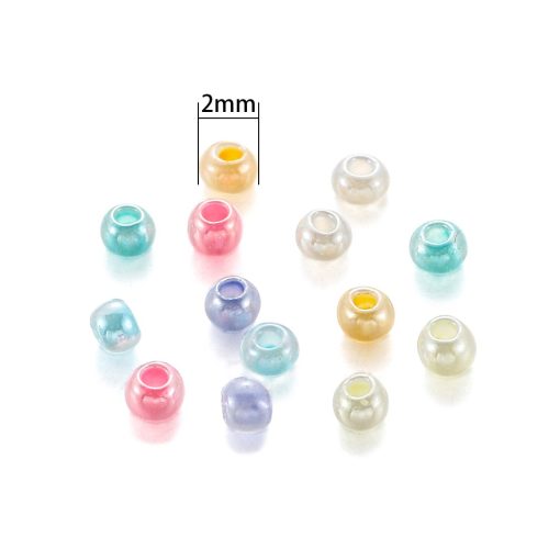 Gói 1000/500/300 hạt cườm thủy tinh 2/3/4mm màu sắc ngọt ngào làm đồ trang sức/vòng tay thủ công DIY - Ảnh 5
