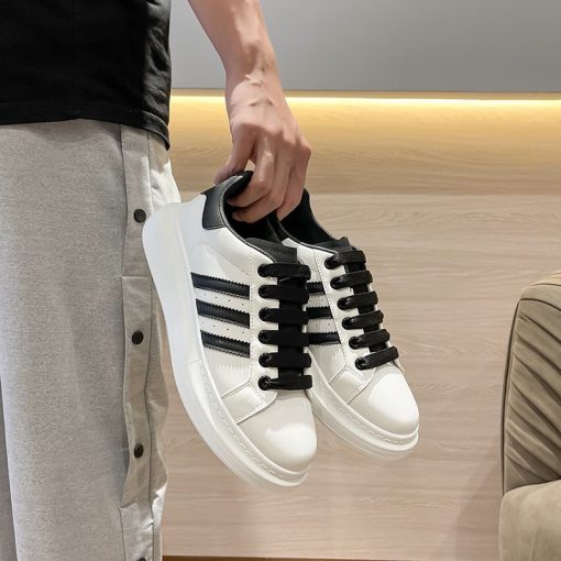Giày sneaker đế cao nam nữ phối sọc thời trang - ALEX - Ảnh 6