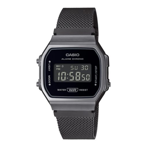 Đồng hồ nam/nữ Casio A168 / A168WEMB-1B dây thép không gỉ, chống nước 3atm, hàng chính hãng - Ảnh 3