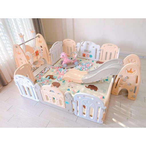 Trọn Bộ Quây Cũi Cầu Trượt Xích Đu Và Ngựa Cho Bé ( Inbox phí ship ) - Ảnh 6