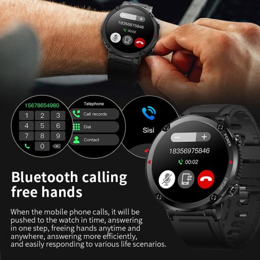 Đồng Hồ Thông Minh LIGE ip68 Màn Hình hd 1.6 "Chống Thấm Nước Kết Nối bluetooth Cho Nam - Ảnh 5