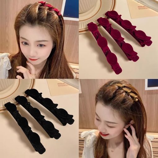 Kẹp Tóc Bện Hình Chữ a Phong Cách Hàn Quốc Dễ Thương Làm Quà Tặng Sinh Nhật Cho Học Sinh - Ảnh 4