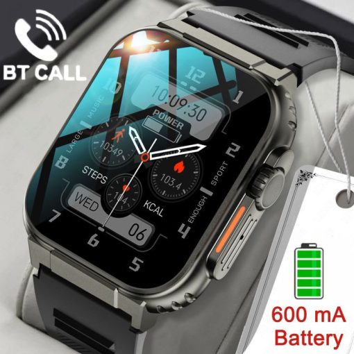 Đồng hồ thông minh nam LIGE 600mah cuộc gọi bluetooth màn hình cảm ứng đầy đủ chống thấm nước - Ảnh 2
