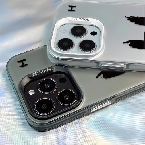 Letter H Vỏ Mềm Chống Sốc Lỗ Lớn Hai Lớp Tương Thích Với iPhone15 14 13 12 11 Pro max xs xr 7 8 SE - Ảnh 6