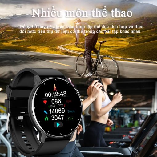 Bộ đồng hồ thông minh LIGE giám sát nhịp tim & huyết áp cho nam - Ảnh 4