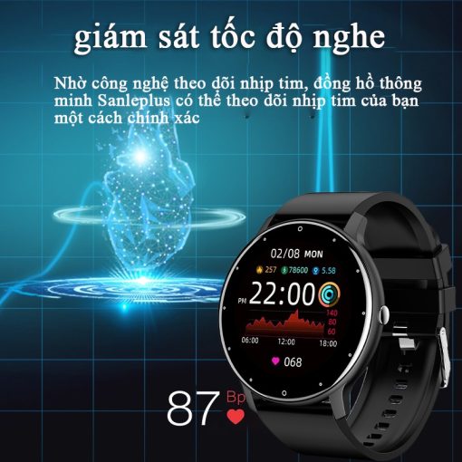 Bộ đồng hồ thông minh LIGE giám sát nhịp tim & huyết áp cho nam - Ảnh 3
