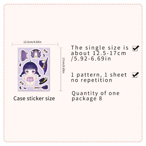 8 Tờ Làm Mặt Chính Hãng Cotton Búp Bê Dán Cho Bé Gái Bé Trai DIY Văn Phòng Phẩm Sáng Tạo Dán - Ảnh 6