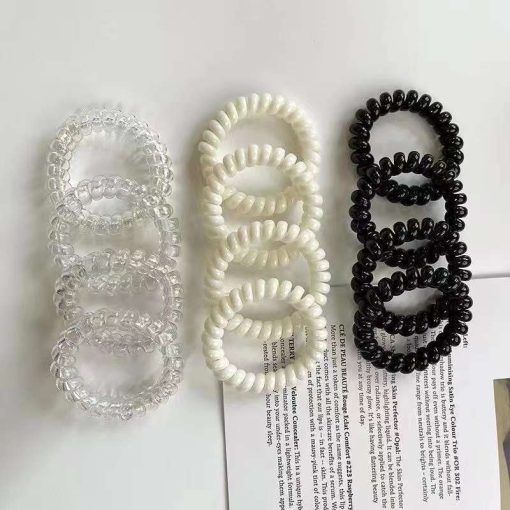 🍥jellycuty🍥Dây buộc tóc lò xo không bị nếp gập gãy tóc dùng cho tóc uốn, làm xoăn, dập xù - Ảnh 4