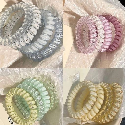 💕Dreamy💕Set 4 Cô Gái Hàn Quốc Bạc Hà Dừa Chấm Bi Điện Thoại Dopamine Dây Buộc Tóc Tất Cả Trận Đấu Dây Buộc Tóc - Ảnh 2