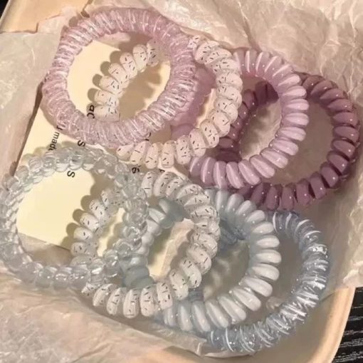 💕Dreamy💕Set 4 Cô Gái Hàn Quốc Bạc Hà Dừa Chấm Bi Điện Thoại Dopamine Dây Buộc Tóc Tất Cả Trận Đấu Dây Buộc Tóc - Ảnh 4
