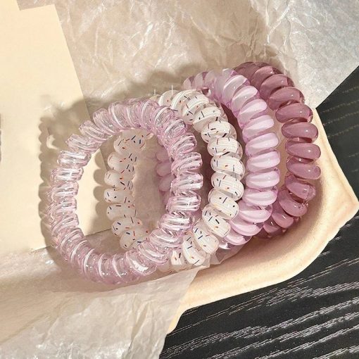 💕Dreamy💕Set 4 Cô Gái Hàn Quốc Bạc Hà Dừa Chấm Bi Điện Thoại Dopamine Dây Buộc Tóc Tất Cả Trận Đấu Dây Buộc Tóc - Ảnh 5