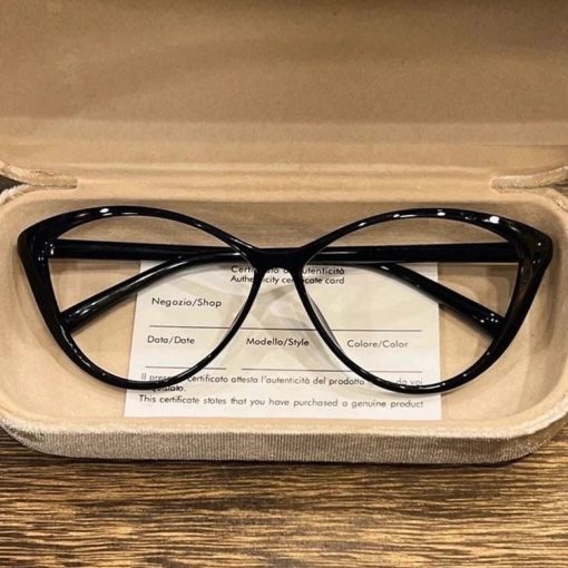 🍥jellycuty🍥 👓Mắt mèo tam giác bướm chống ánh sáng xanh kính phẳng dành cho nữ thời trang chống ánh sáng xanh kính mắt khung - Ảnh 2