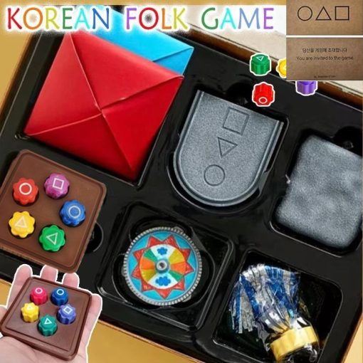 Squid Game Trò chơi mực Gonggi Trò chơi Jackstone Gonggi/Ddakji - Ảnh 2