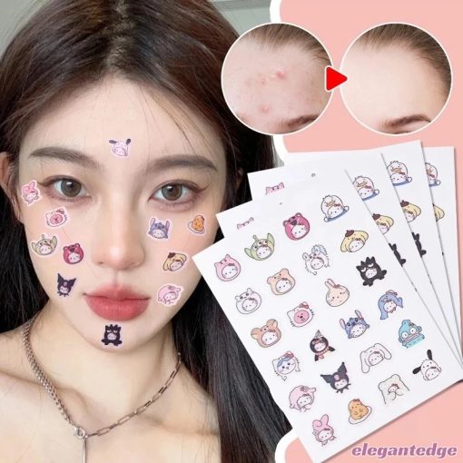 💟Elegant💟Dán Mụn Hoạt Hình Sanrio HelloKitty Hình Mụn Miếng Dán Vô Hình Mụn Loại Bỏ Mụn Miếng Dán Chăm Sóc Da Mới - Ảnh 2