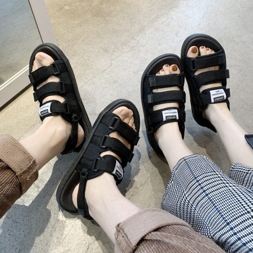 (Có 3 Màu) Sandal nữ nam 3 quai trơn cao cấp Fullsize 35-44 - dép quai hậu học sinh mới về - Ảnh 5