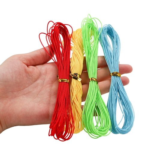 St.kunkka 10M 1mm Bông sáp nhiều màu Sợi dây bện Dây đeo tay Làm đồ trang sức - Ảnh 5