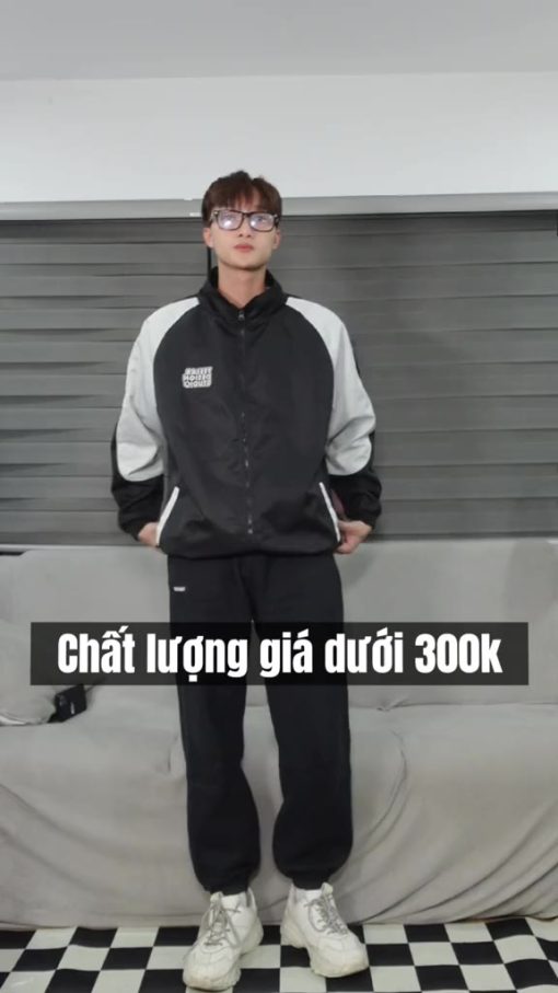 Áo Khoác Gió 2 lớp Teelab Basic Logo Jacket Chống nước Cản gió Unisex Oversize Local Brand AK046