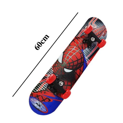 Ván trượt trẻ em gỗ phong ép 7 lớp dài 60cm ván trượt thể thao hình siêu nhân công chúa cho bé trai và bé gái - Ảnh 3