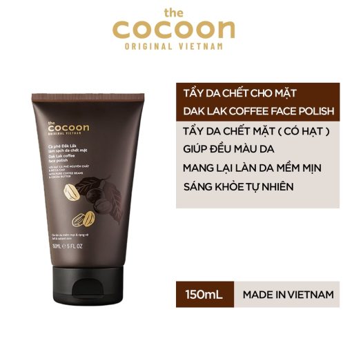 Tẩy da chết làm sạch da chết mặt Cocoon cà phê Đăk Lăk 150ml - Ảnh 3