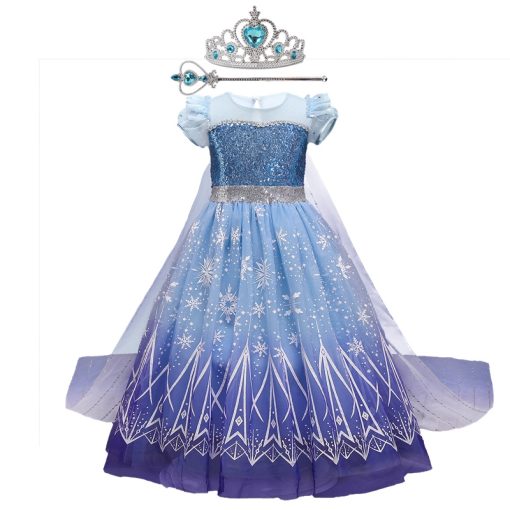 Đầm hóa trang công chúa Elsa đáng yêu dành cho bé gái - Ảnh 3