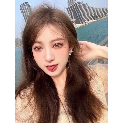 Ống kính, DBZONG, Thương hiệu Xiyoulens, lớn hơn một chút, 14.20mm, (Lớp 0-8.00), Kính áp tròng sử dụng hàng năm (màu nâu) - Ảnh 4