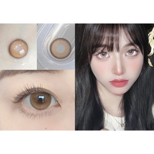 Ống kính, JTNCHA, Thương hiệu CLAMIDO, Kích thước lớn, 14,50mm, (Lớp 0-8,00), Kính áp tròng sử dụng hàng năm (màu nâu) - Ảnh 2